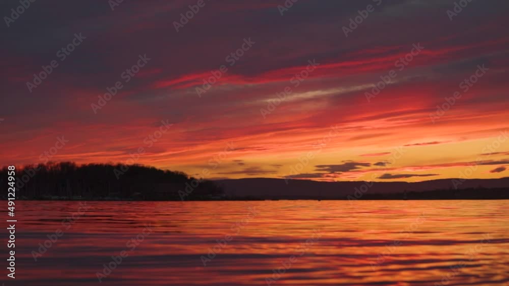 Landscape view of the sea at sunset Landscape view of the sea at sunset
