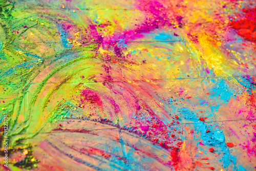 Abstract Multi Color colorful color powder background