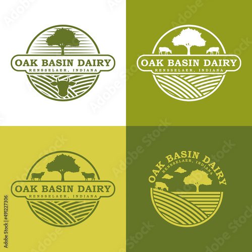 Vintage Style Farming Logo Design