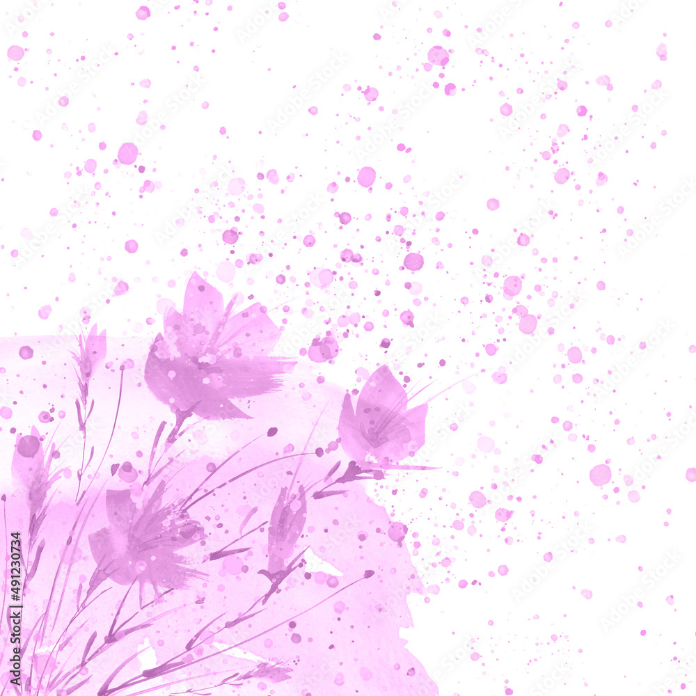 watercolor painting. A bouquet of flowers of red poppies, wildflowers on a white isolated background. Hand drawn watercolor floral illustration, logo. Green grass,blue sky, hill, abstract paint splash watercolor painting. A bouquet of flowers of red poppies, wildflowers on a white isolated background. Hand drawn watercolor floral illustration, logo. Green grass,blue sky, hill, abstract paint splash