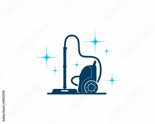 Vacuum cleaner with stars surrounding