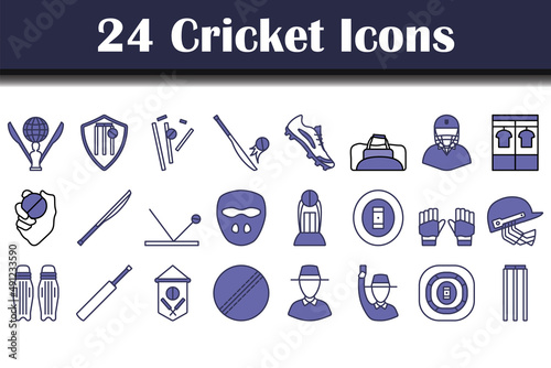 Cricket Icon Set