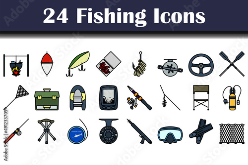 Fishing Icon Set