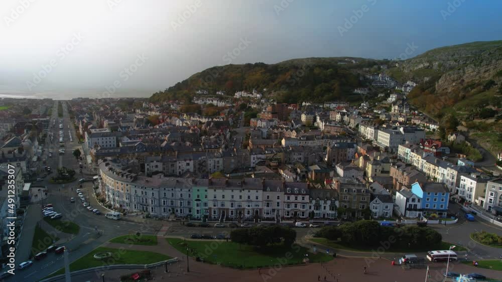 Buildings around Llandudno. North shore beach. North Wales UK, Buildings around Llandudno. North shore beach. North Wales UK,
