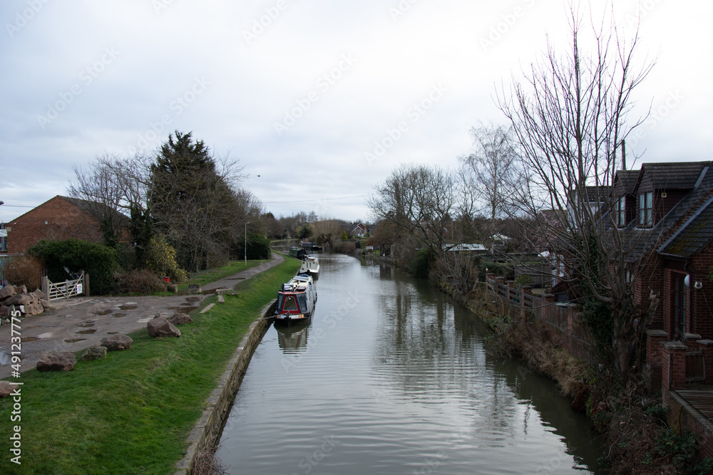 Fototapeta premium The Grand Union Canal, Loughborough, Leicestershire