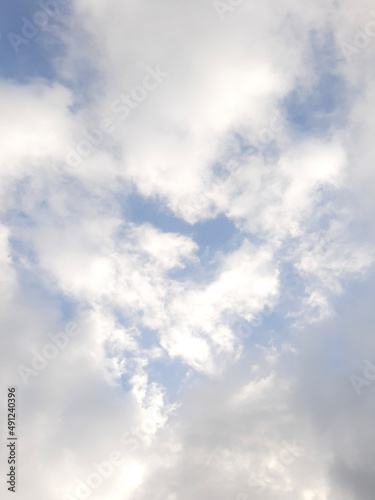 blue sky with clouds