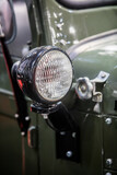 Auxiliary headlight on a vintage vehicle