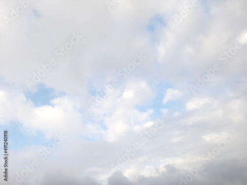 blue sky with clouds