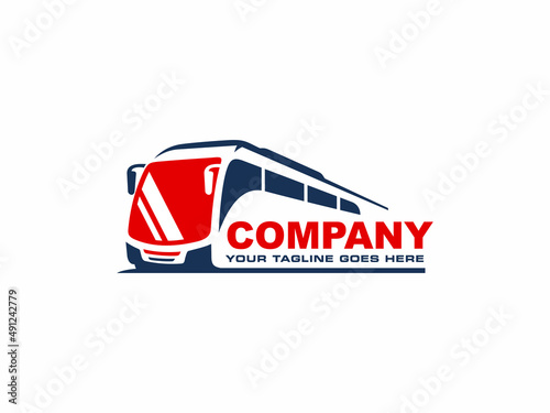 Bus logo design vector. Travel bus logo