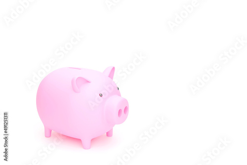 piggy bank on white background 3d rendering 