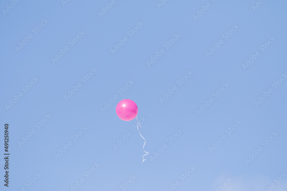 rubber balloon high in the blue sky rubber balloon high in the blue sky