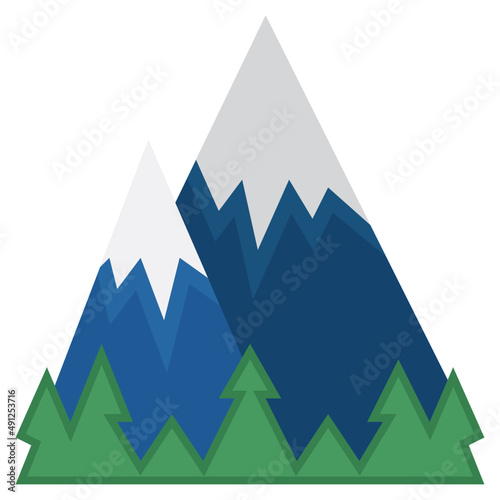 MONTAIN flat icon