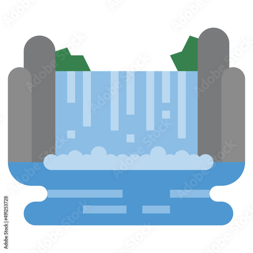 NIAGARA FALLS flat icon