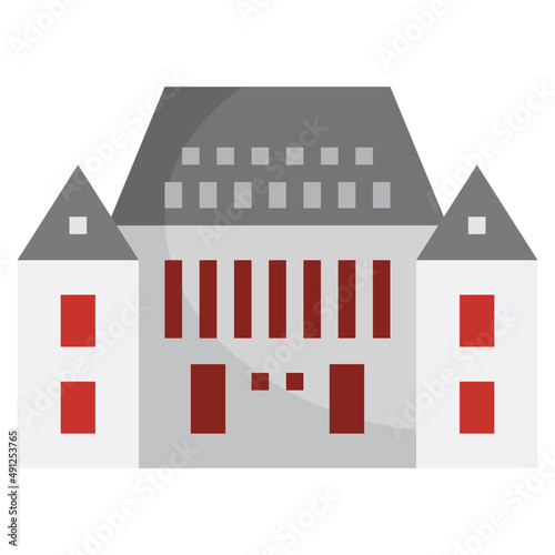 SUPREME COURT flat icon