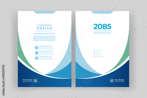 Template vector design for Book cover, Brochure, Annual Report, Magazine, Poster, Corporate Presentation, Portfolio, Flyer, layout.
