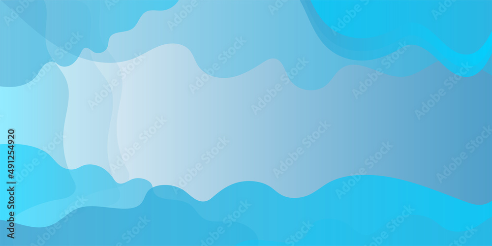 Blue sky background waves