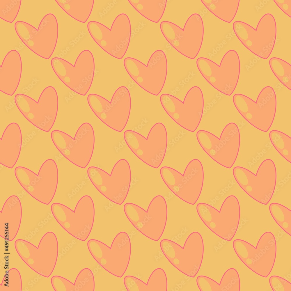 Seamless valentines pattern with hearts for postcard and gifts and cards Seamless valentines pattern with hearts for postcard and gifts and cards
