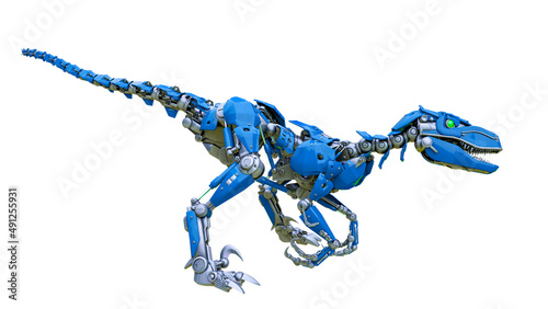 Φωτογραφία velociraptor robot ready to attack