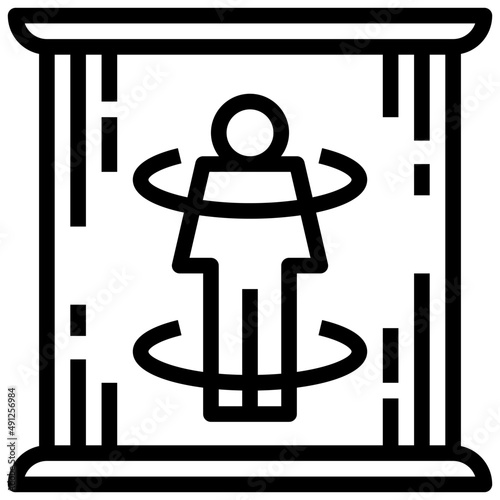 TELEPORTATION line icon