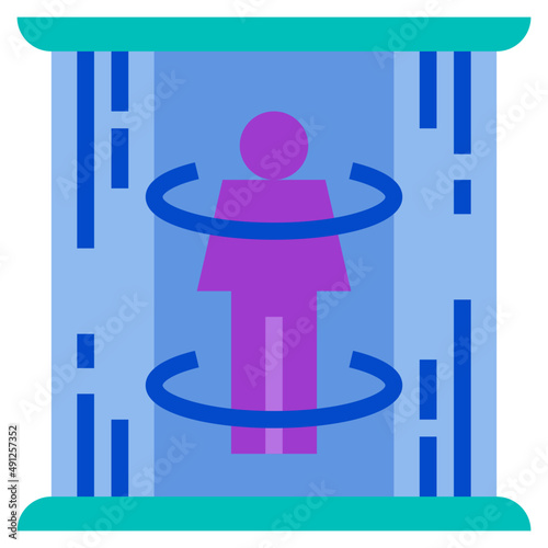TELEPORTATION flat icon