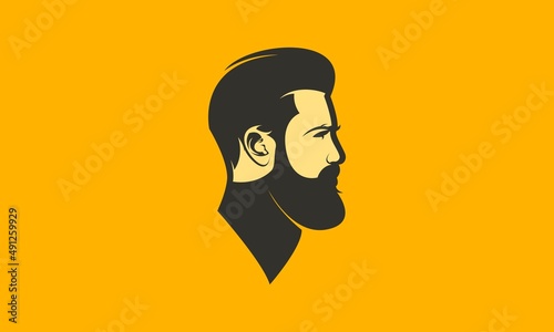 handsome man concept logo designs