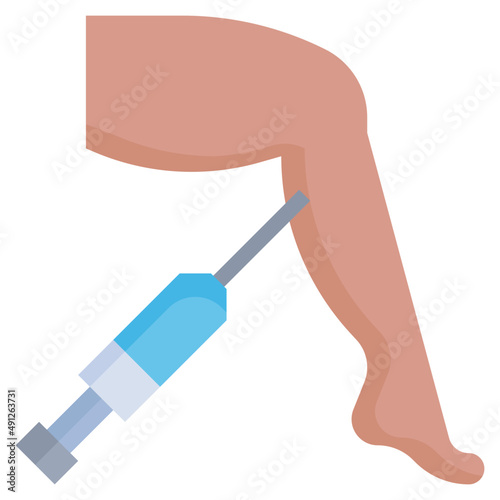 LEG flat icon