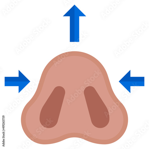NOSE3 flat icon