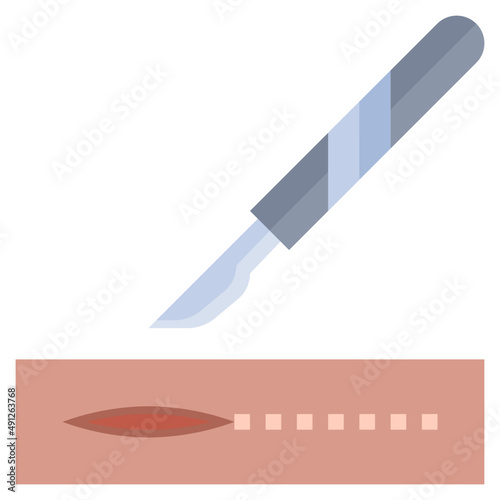 SCALPEL flat icon