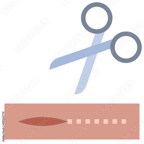 SCISSORS flat icon