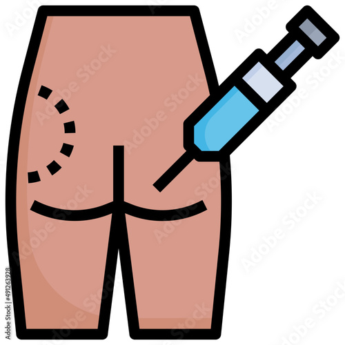 BUTT1 filled outline icon