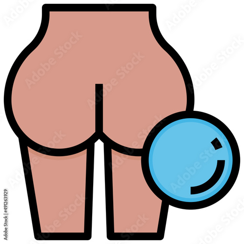 BUTT2 filled outline icon