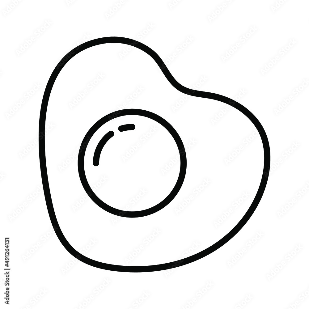 sunny side up icon. Omelette sign. vector illustration sunny side up icon. Omelette sign. vector illustration