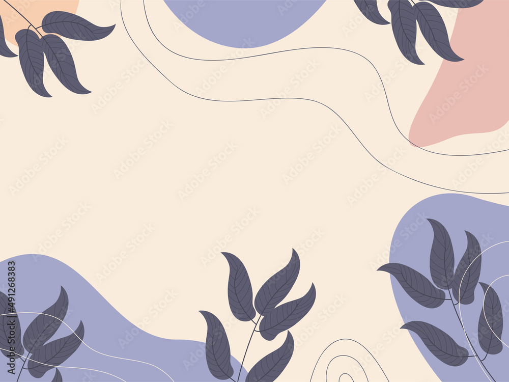 Naklejka premium Abstract modern background with brown leaves colors