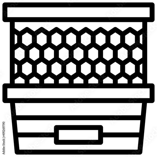 bee apiary outline icon