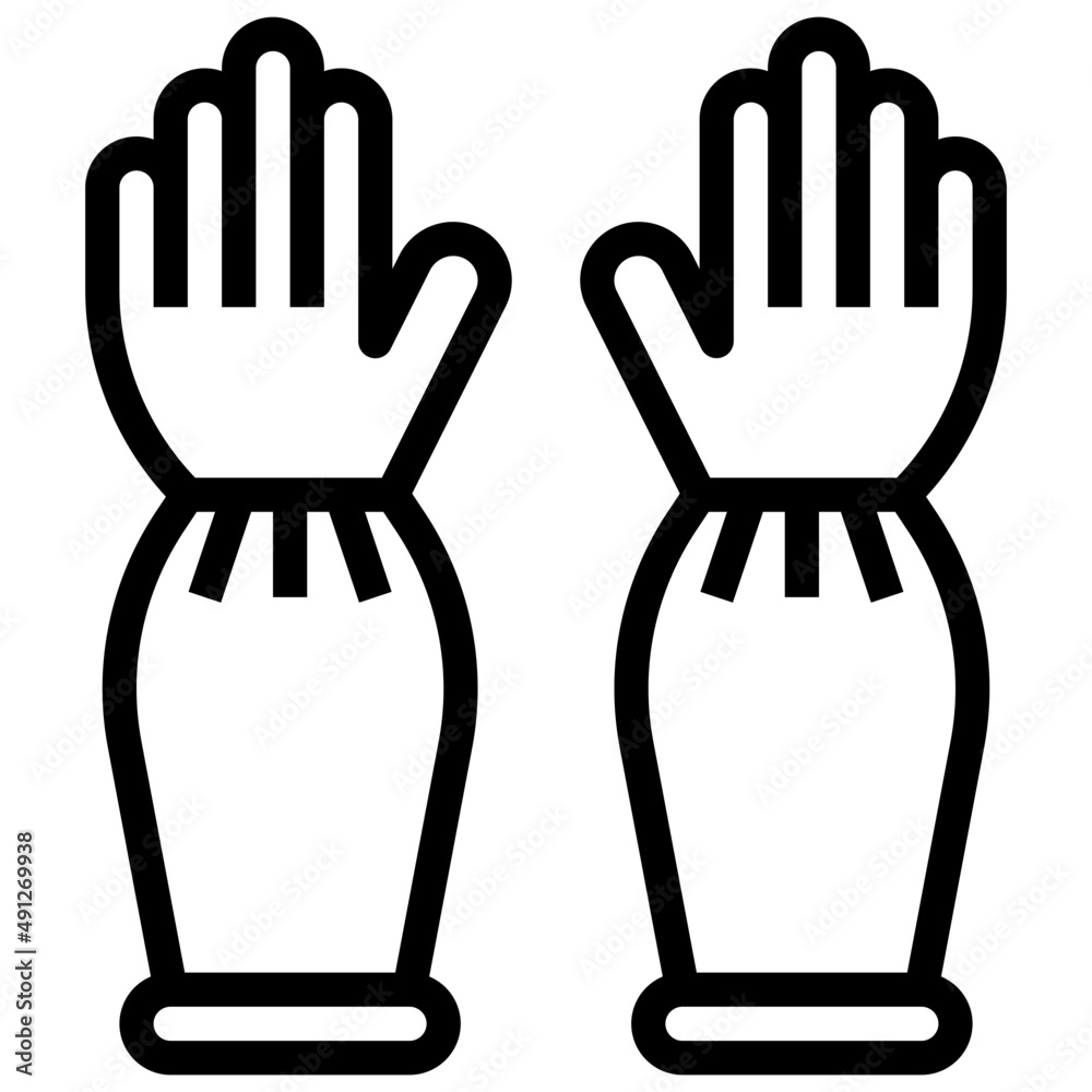 GLOVES line icon GLOVES line icon
