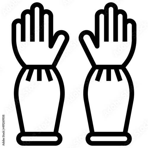 GLOVES line icon