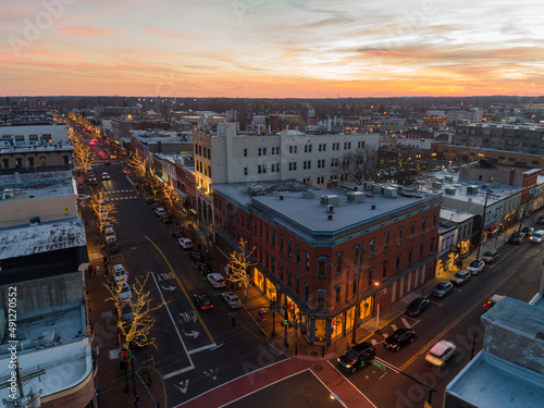 Photography Downtown Red Bank at Night