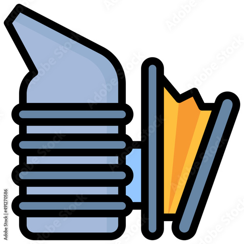 SMOKER filled outline icon