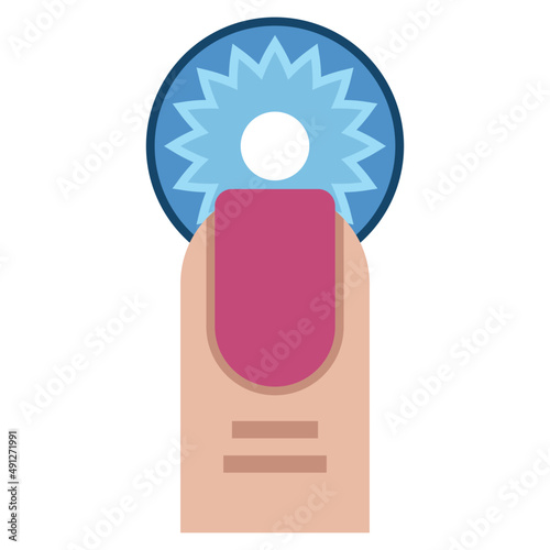 PUTTING flat icon