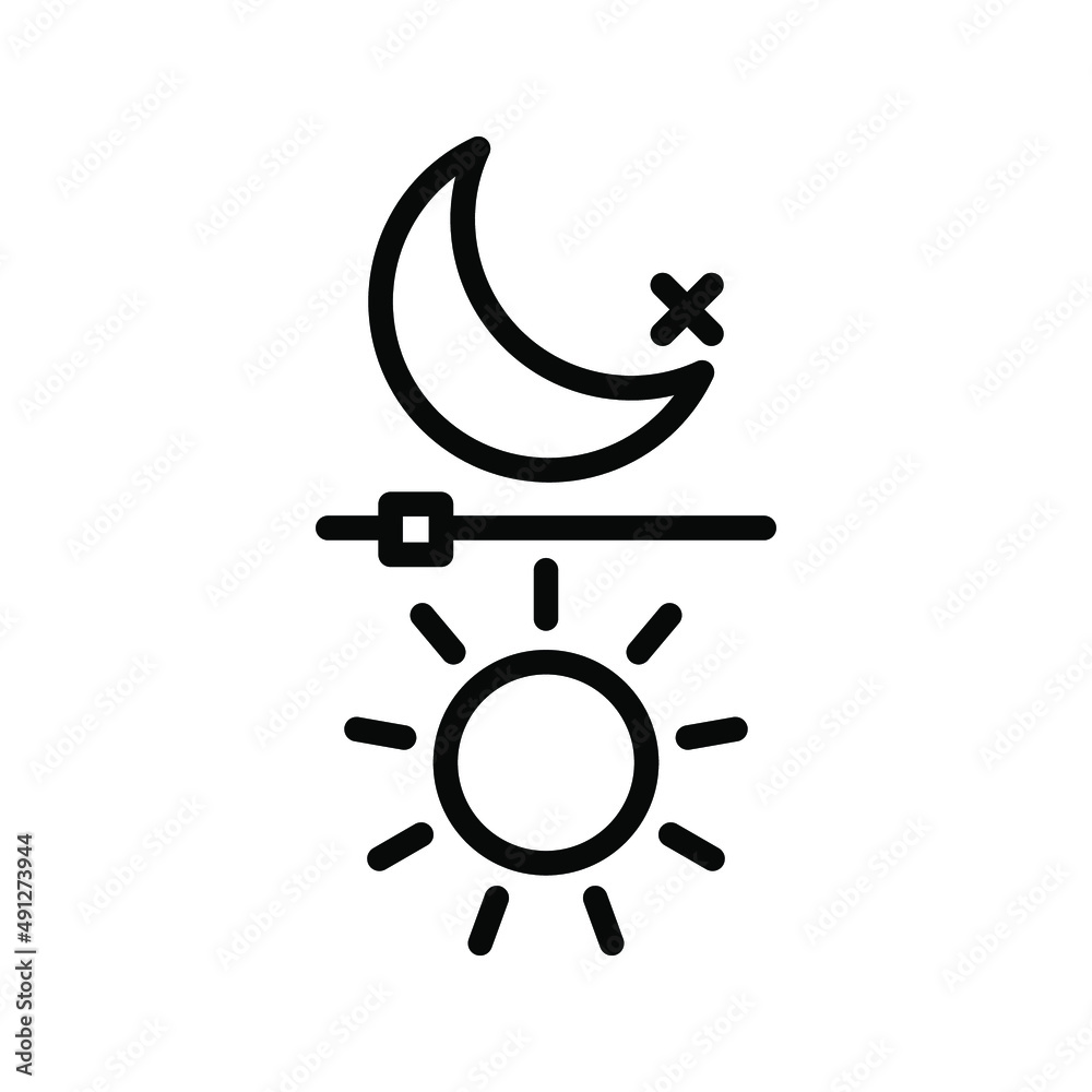 Night day sun icon. Night day sun sign. vector illustration Night day sun icon. Night day sun sign. vector illustration