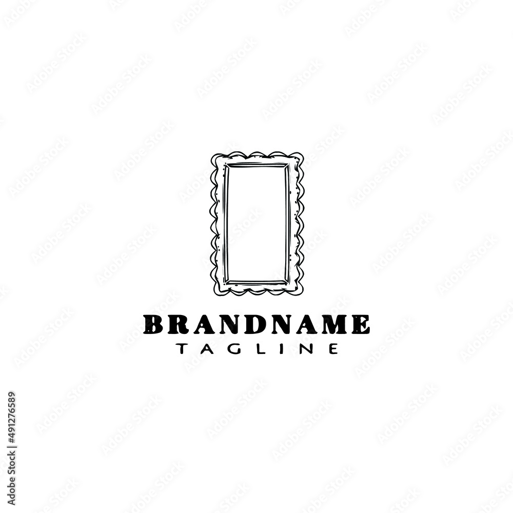 cute frame logo cartoon icon design template black isolated vector illustration cute frame logo cartoon icon design template black isolated vector illustration