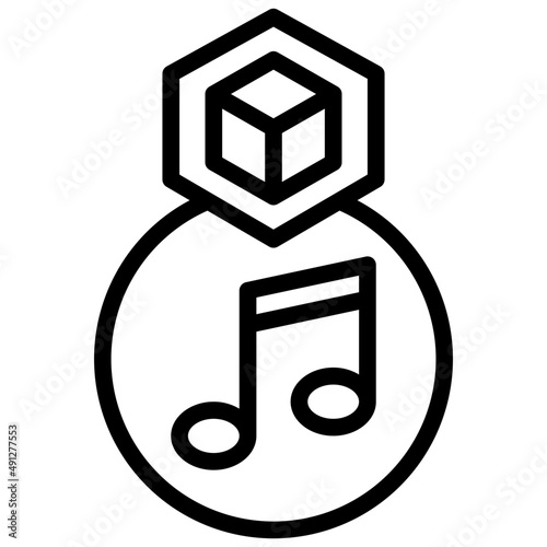 MUSIC line icon