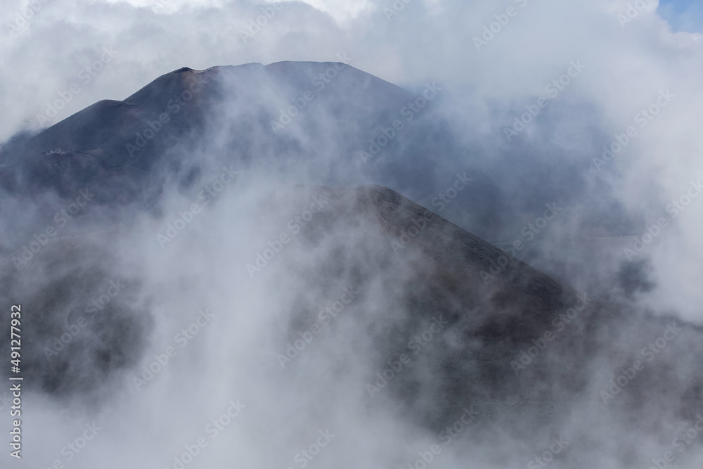 Mount Etna in Clouds