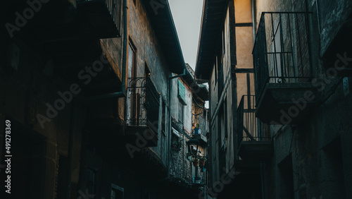 Balconies of a charming town 