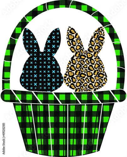 easter bunny in a basket