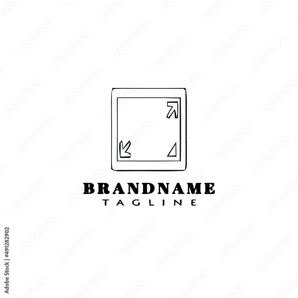 full screen logo icon design template vector illustration