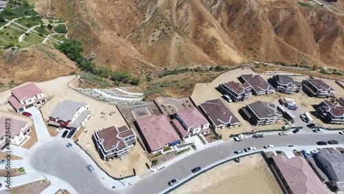 Santa Clarita, California, Aerial Flying, Amazing Landscape, Oakdale Canyon photo