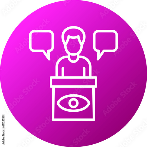Eye Witness Icon Style