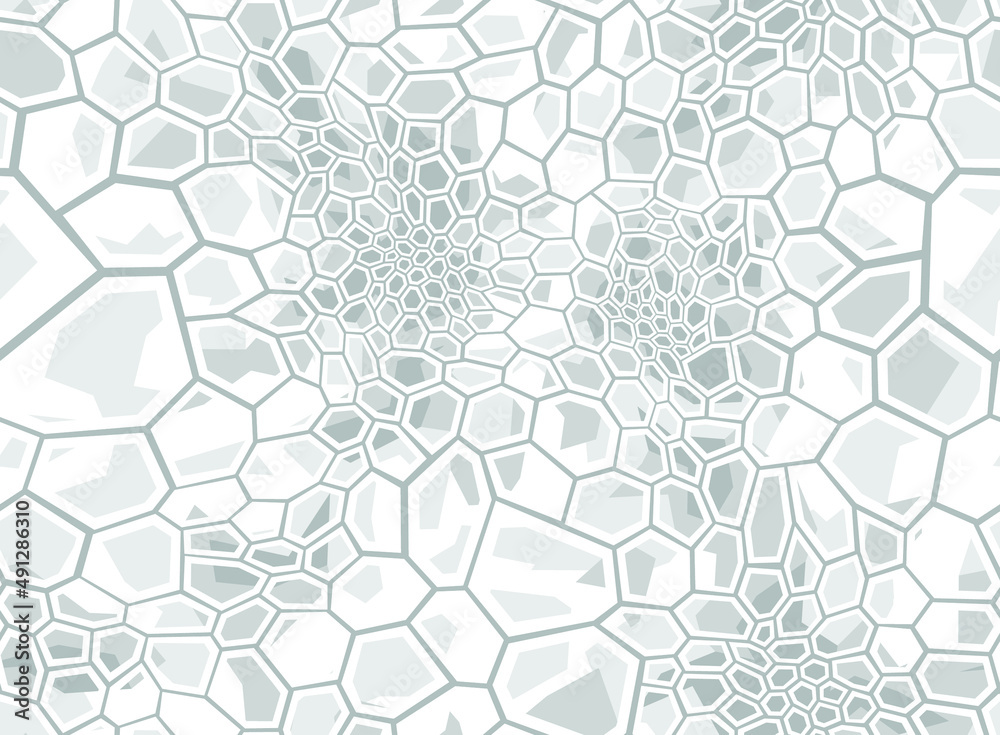 Camouflage geometric seamless pattern hexagonal texture. Abstract military camo polygonal scales endless ornament for army and hunting print. Vector background.