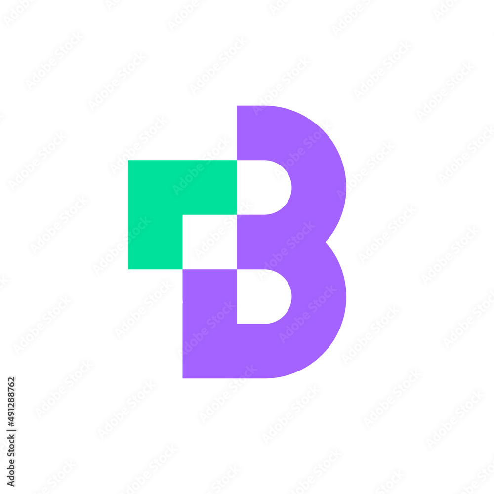 Letter B arrow digital logo design Letter B arrow digital logo design